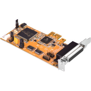2-Port RS-232 + 1-port Parallel PCI Express Card, Low Profile (Support Power Over Pin-9)